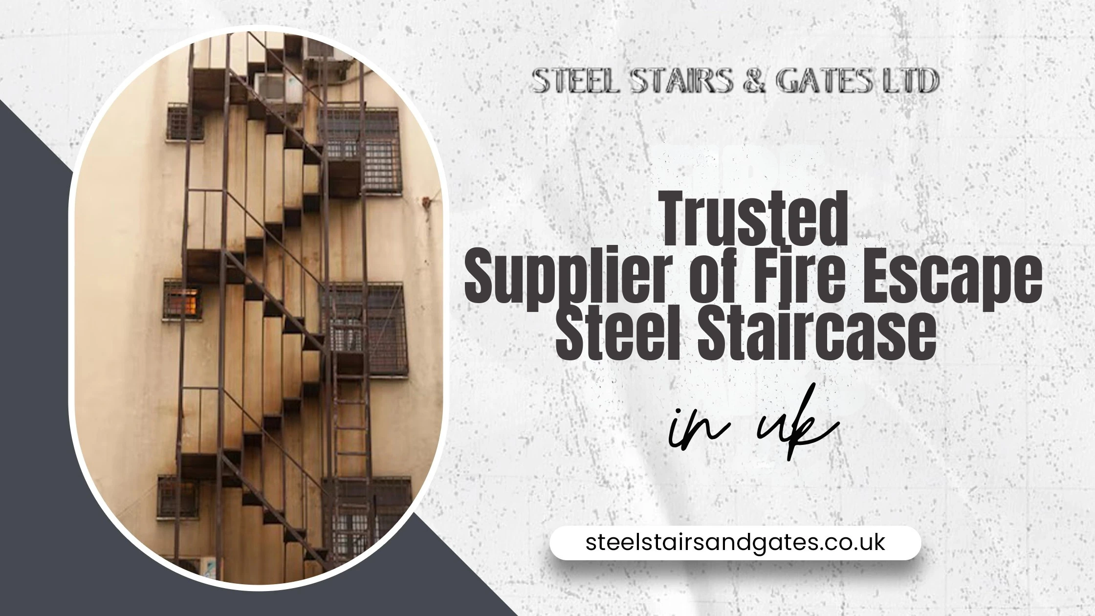 trusted supplier of fire escape steel staircase in UK