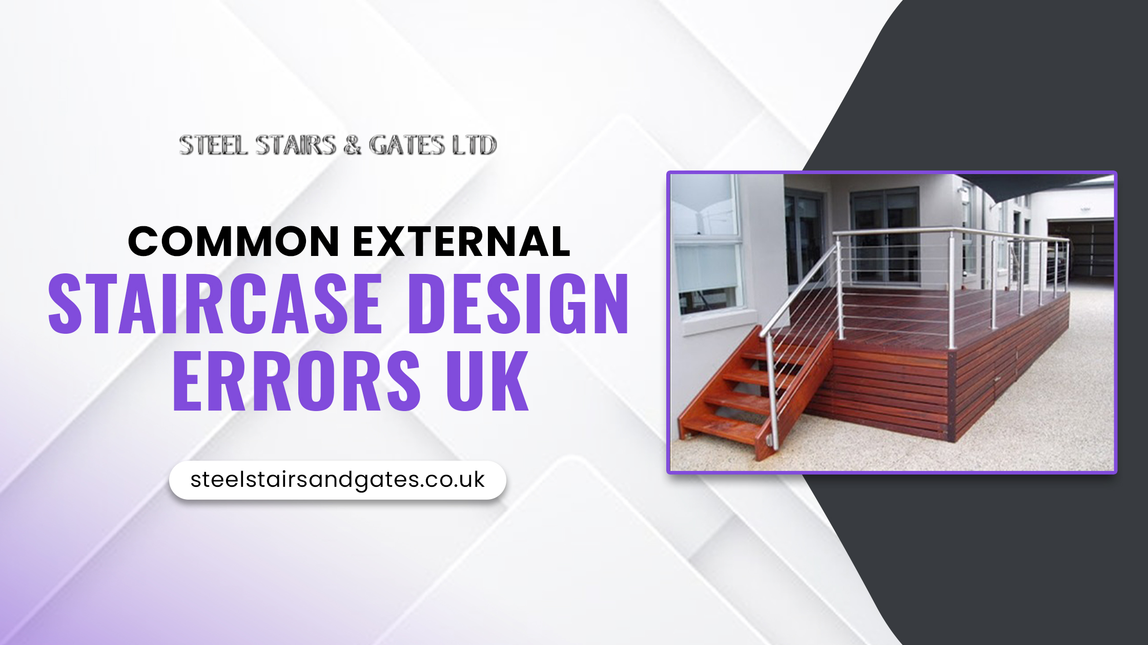 common external staircase design errors uk