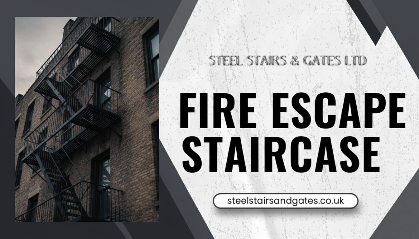 Fire escape staircase