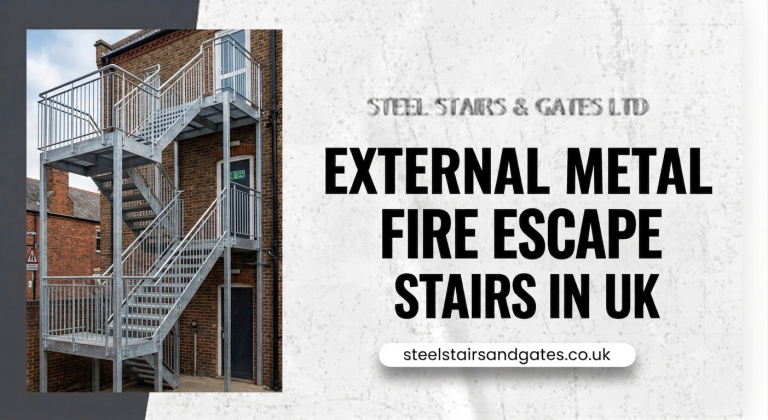 external metal fire escape stairs in UK